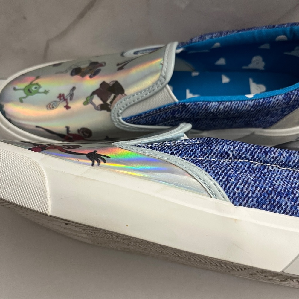 NWT Disney Pixar Women’s Slip-on Sneakers Size 7 - Picture 13 of 13